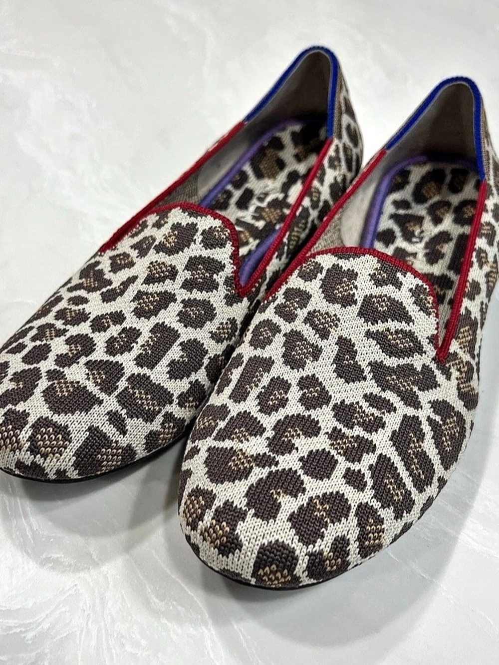 Rothy's The Point Leopard Print Flats Comfy Versatile Chic Women’s Size US 8.5